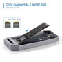 EWENT EW7062 Carcasa para SSD M.2 NVMe USB4 40Gbps Gris Oscuro