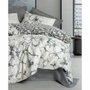 Aucune Juego de cama Antracita - 1 funda nórdica 220x240 cm + 2 fundas de almohada 60x60 cm - 100% algodón