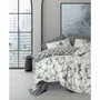 Aucune Juego de cama Antracita - 1 funda nórdica 220x240 cm + 2 fundas de almohada 60x60 cm - 100% algodón