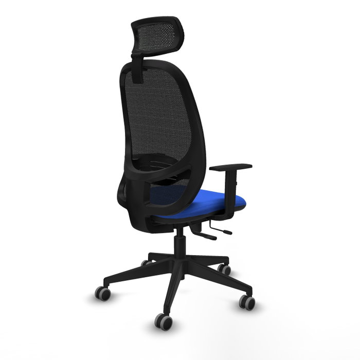 PIQUERAS Y CRESPO Silla de oficina Cilanco con mecanismo Sincro/Traslack, Azul y Negro PIQUERAS Y CRESPO Silla de oficina Cilanco con mecanismo Sincro/Traslack, Azul y Negro