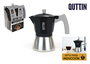 Quttin Cafetera para 9 servicios, Inducción, Acero y Aluminio (6 Unidades)