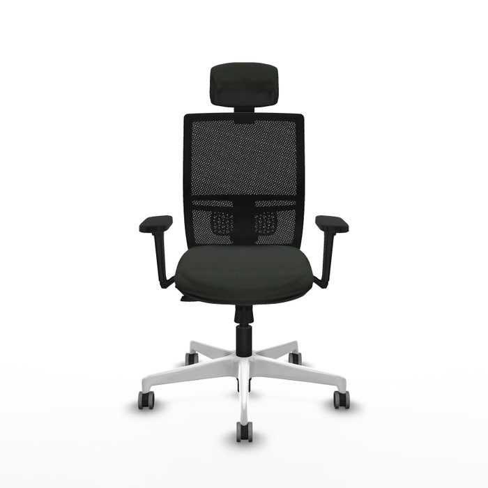 PIQUERAS Y CRESPO Silla de oficina Yunquera con mecanismo Sincro/Traslack Negro