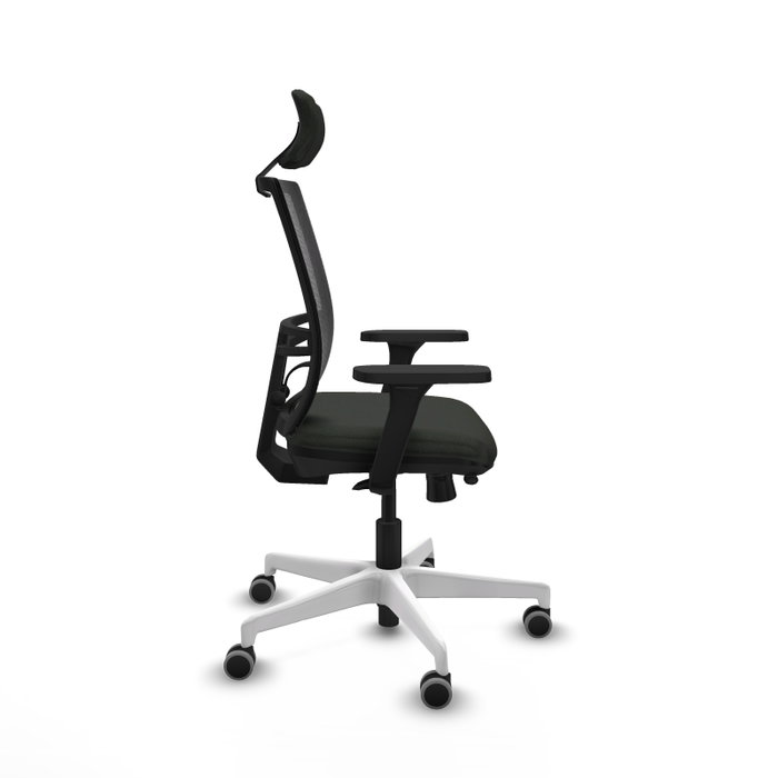 PIQUERAS Y CRESPO Silla de oficina Yunquera con mecanismo Sincro/Traslack Negro