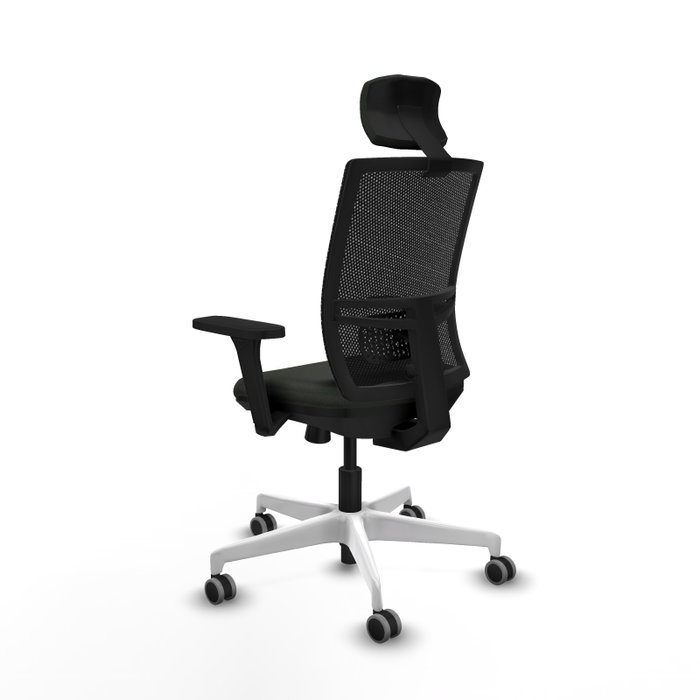 PIQUERAS Y CRESPO Silla de oficina Yunquera con mecanismo Sincro/Traslack Negro
