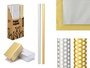 Arte Regal Rollo Papel Regalo 70x200 cm Lunares Diseño Oro y Plata Metalizado 60 g/m2 (Set de 50)
