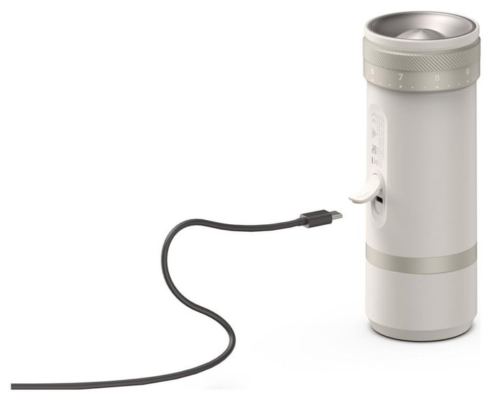 OutIn Fino Molinillo de Café Eléctrico Blanco Sandstone