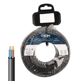 Edm Cable Paralelo Plano VVK(H2) 06/1KV 2 x 2,50 mm² Negro, 20 m