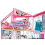 Barbie FXG57 Casa de Muñecas Malibú Transformable, Plegable, 2 Plantas, 6 Habitaciones y Más de 25 Accesorios
