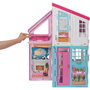 Barbie FXG57 Casa de Muñecas Malibú Transformable, Plegable, 2 Plantas, 6 Habitaciones y Más de 25 Accesorios
