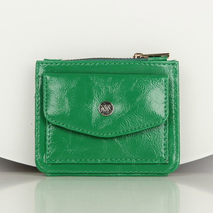 Zoozie Bags Billetera de Cuero con Soporte para Tarjetas, Verde, 11.5 x 9 cm
