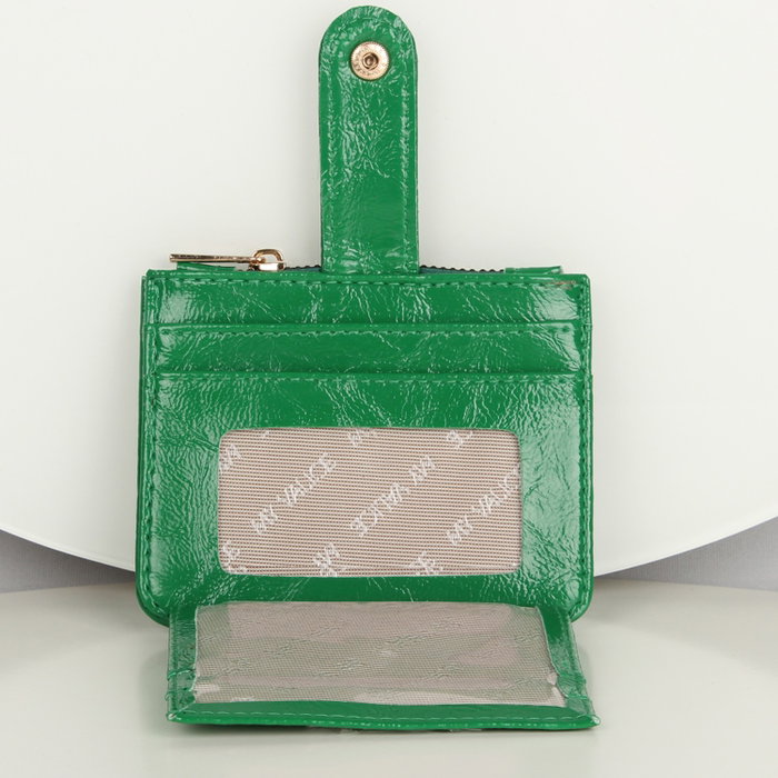 Zoozie Bags Billetera de Cuero con Soporte para Tarjetas, Verde, 11.5 x 9 cm