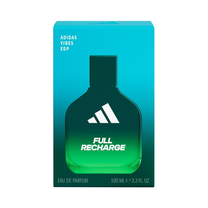 Adidas Eau de Parfum Vibes Full Recharge para Hombre - Fragancia Fresca y Energética 100 ml