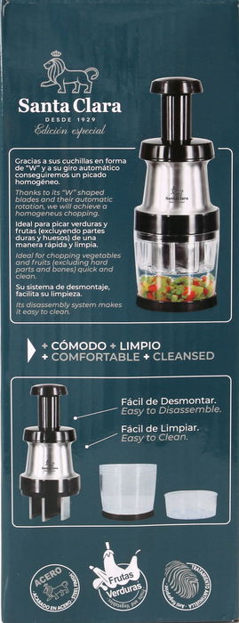 Santa Clara Picadora Manual 8.5 cm x 23 cm x 8.5 cm (3 Unidades)