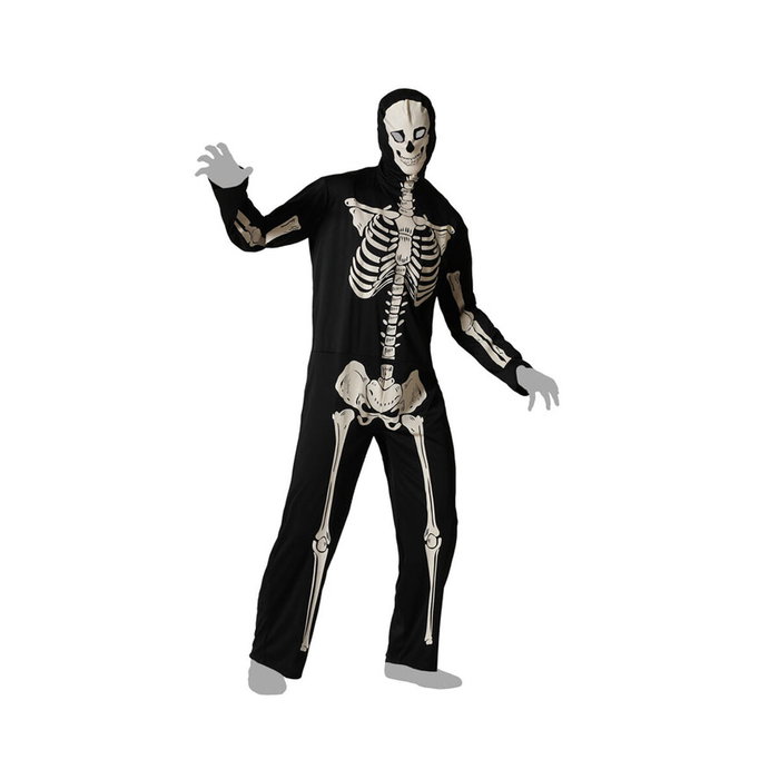 Disfraz de Esqueleto Adulto Hombre Halloween Brillante en la Oscuridad XXL con Mascara Disfraz de Esqueleto Adulto Hombre Halloween Brillante en la Oscuridad XXL con Mascara