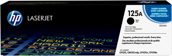 HP Tóner 125A Negro CB540A