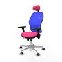 PIQUERAS Y CRESPO Silla de oficina Jorquera Rosa y Azul