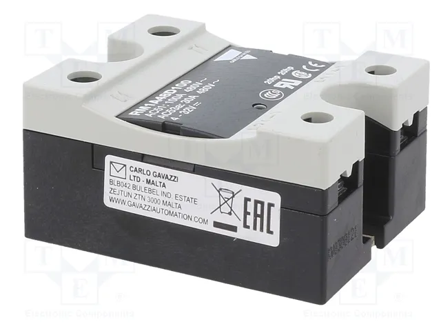 CARLO GAVAZZI RM1A48D100 Relé de semiconductor monofásico 100A 42-530VAC CARLO GAVAZZI RM1A48D100 Relé de semiconductor monofásico 100A 42-530VAC