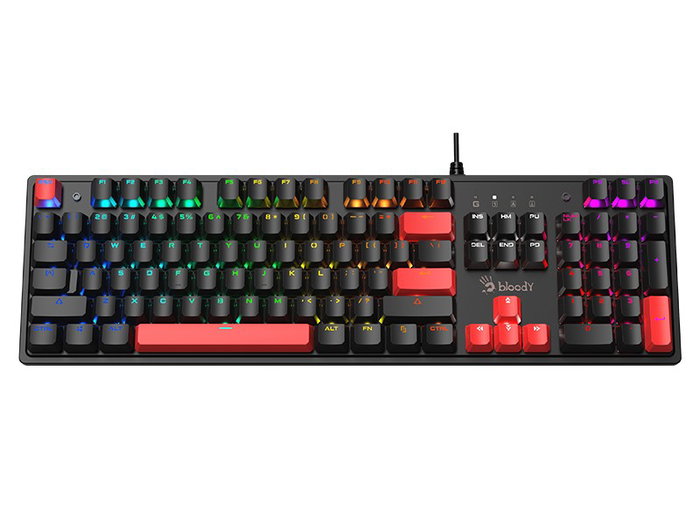 A4-Tech Bloody S520N Fire Black con interruptores BLMS Red Plus y RGB
