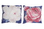 DKD Home Decor Cojín Poliéster Flor 45x10x45 cm Surtido de 2 piezas