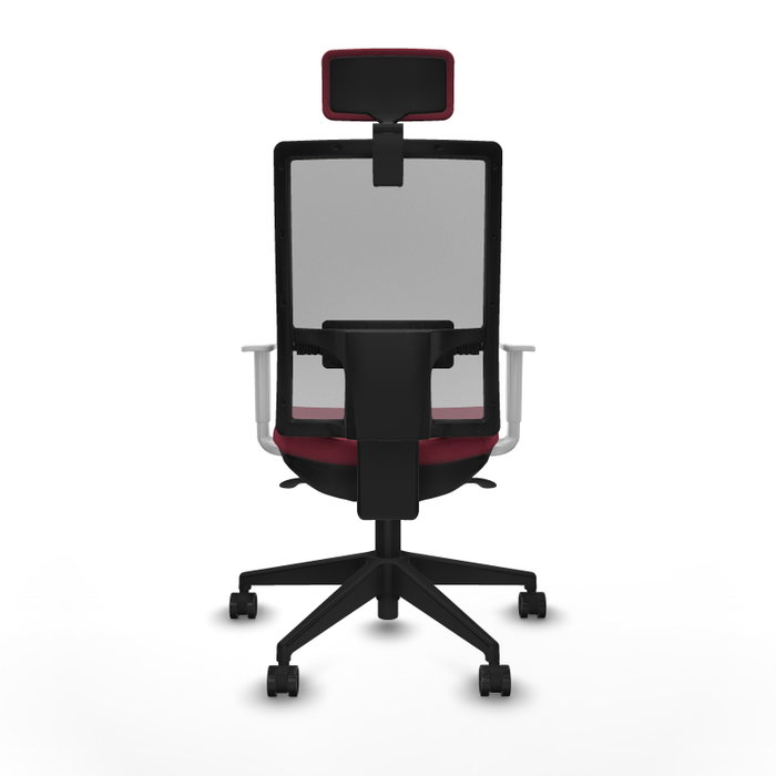 PIQUERAS Y CRESPO Silla de oficina Horna con mecanismo Sincro, color Granate y Gris PIQUERAS Y CRESPO Silla de oficina Horna con mecanismo Sincro, color Granate y Gris