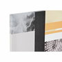 DKD Home Decor Set de 2 Cuadros Modernos de Lienzo y Pino 90x30x2 cm Multicolor