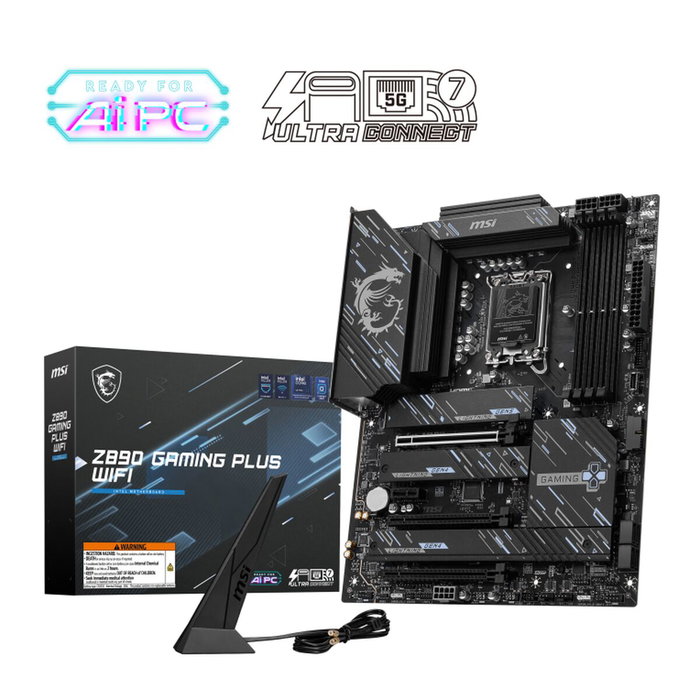 MSI Z890 GAMING PLUS WIFI ATX DDR5 Intel Z890 LGA 1851 MSI Z890 GAMING PLUS WIFI ATX DDR5 Intel Z890 LGA 1851