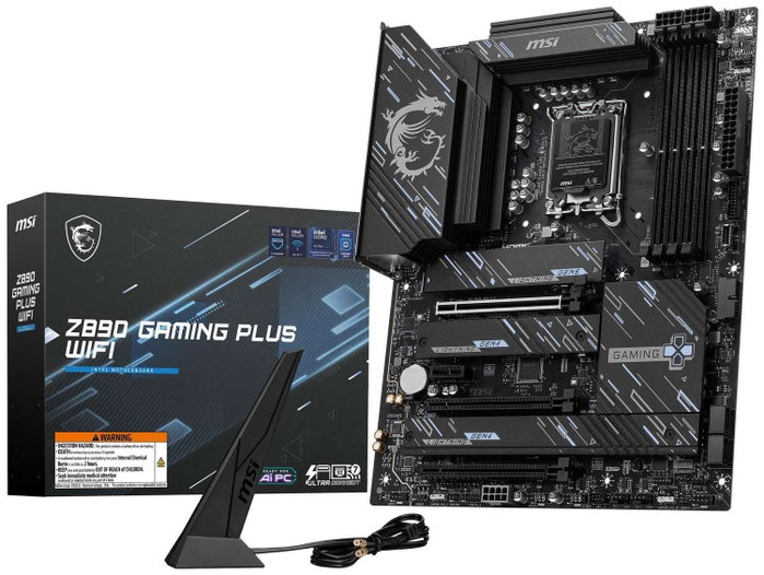 MSI Z890 GAMING PLUS WIFI ATX DDR5 Intel Z890 LGA 1851 MSI Z890 GAMING PLUS WIFI ATX DDR5 Intel Z890 LGA 1851