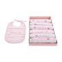 DKD Home Decor Set de 7 Baberos de Algodón Inglés, Surtido de 4