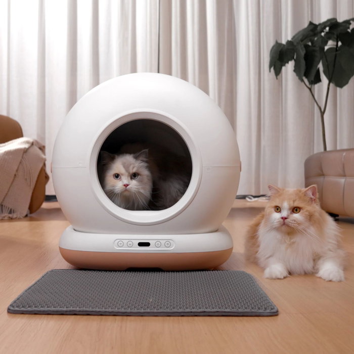 Astropet Inodoro para gatos autolimpiante Neptune Series Blanco