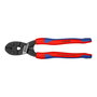Knipex 7102200 Cortabulones Compacto 200 mm, Corte Fácil de Grandes Secciones, Filos Templados por Inducción, Mandíbulas de Precisión para Diversos Materiales