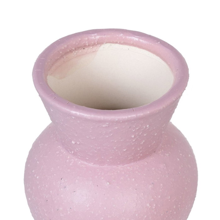 Ixia Jarrón Rosa Cerámica Decoración 11 x 11 x 17 cm
