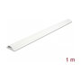 DeLOCK Conducto de cables autoadhesivo 50 x 12 mm - 1 m blanco