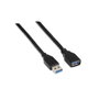 Aisens Cable de Extensión USB 3.2 Gen 1 Tipo A Macho a Hembra 1m Negro