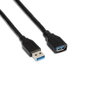 Aisens Cable Alargador USB 3.2 Gen 1, USB A Macho a USB A Hembra, 1m, Negro