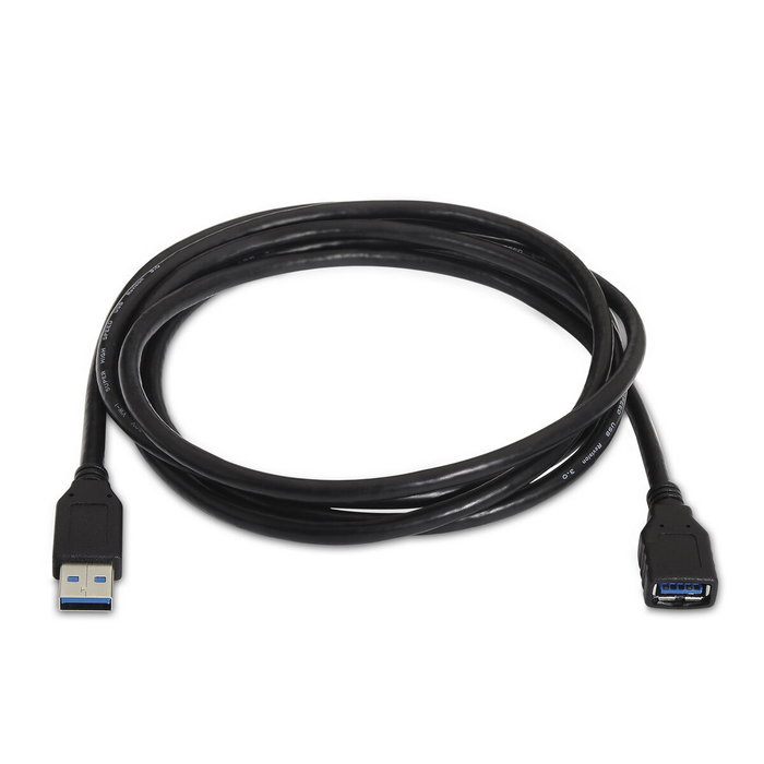 Aisens Cable de Extensión USB 3.2 Gen 1 Tipo A Macho a Hembra 1m Negro