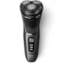 Philips S3343/13 Afeitadora Eléctrica Serie 3000 Wet & Dry con 27 Cuchillas PowerCut, Cabezales 5D Pivotantes y Batería para Afeitado en Seco y Húmedo
