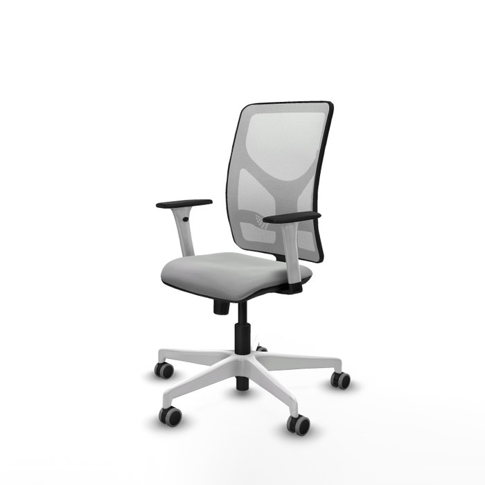 PIQUERAS Y CRESPO Silla de oficina Motilla con mecanismo Sincro, Gris claro y Blanco PIQUERAS Y CRESPO Silla de oficina Motilla con mecanismo Sincro, Gris claro y Blanco