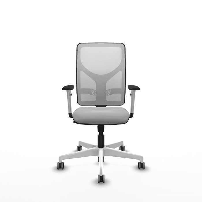 PIQUERAS Y CRESPO Silla de oficina Motilla con mecanismo Sincro, Gris claro y Blanco PIQUERAS Y CRESPO Silla de oficina Motilla con mecanismo Sincro, Gris claro y Blanco