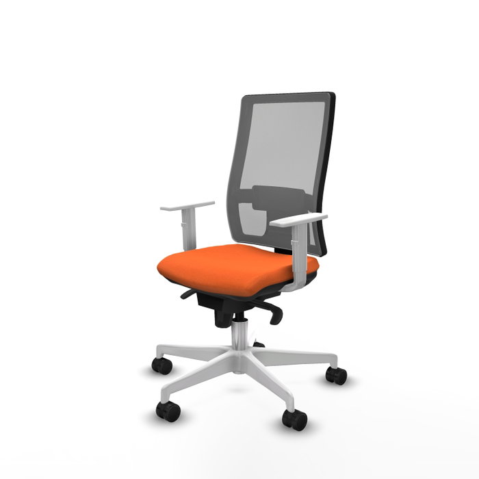 PIQUERAS Y CRESPO Silla de oficina Horna Naranja y Gris