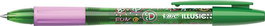 Boligrafo Bic Gelocity Illusion Borrable Verde (Set de 12)