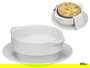 Vessia Consomé de Porcelana Blanco con Plato y Tazón, Capacidad 350 ml, Dimensiones Plato 17 x 17 x 2 cm (Set de 24)
