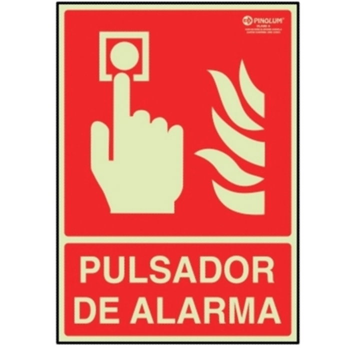 DUVER Señal de Pulsador de Alarma 297x210 mm en Plástico DUVER Señal de Pulsador de Alarma 297x210 mm en Plástico