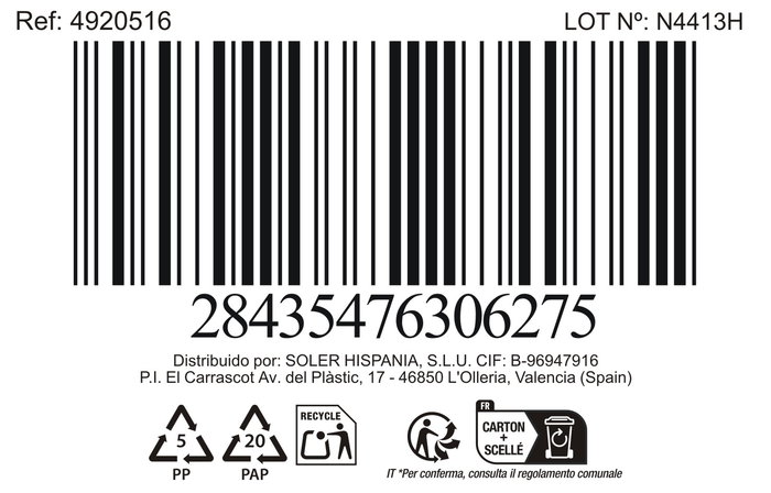 Inde Bol 500cc 13 cm, cerámica, ideal para cocina (18 Unidades)