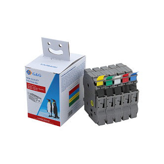 G&G Pack de 5 cintas de etiquetas de 12 mm para Brother TZe