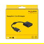 DeLOCK Adaptador DisplayPort 1.2 Macho a DVI Hembra 4K 3840x2160@60Hz Pasivo Negro Cable 0.15 m