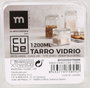 La Mediterranea Tarro de Vidrio Cube 1200ml