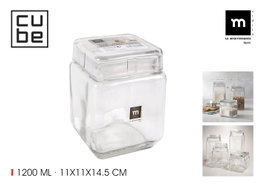 La Mediterranea Tarro de Vidrio Cube 1200ml
