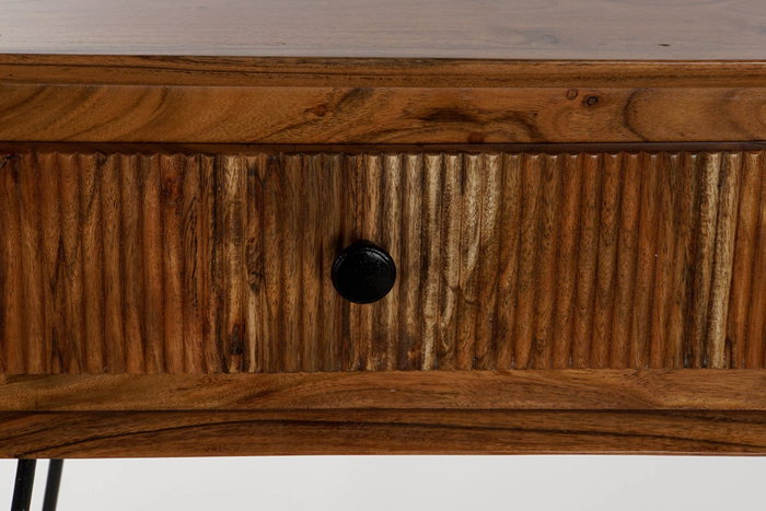 DKD Home Decor Consola de Acacia y Metal Marrón