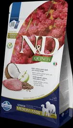Farmina N&D Dog Quinoa Senior Cordero Med Maxi 2 kg Alimento para Perro Senior