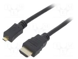 GOOBAY Cable Micro HDMI a HDMI 2.0, 0,5m, Negro